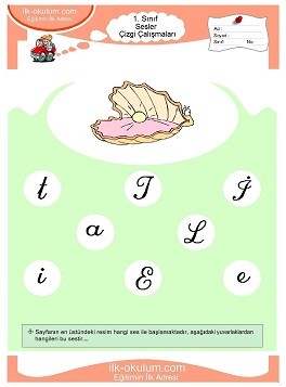 Çocuklar İçin İ Sesi Çalışma Sayfaları 